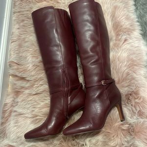Banana republic leather knee high heel boot